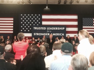 Jeb Bush engages with voters at town hall in Bedford, N.H.