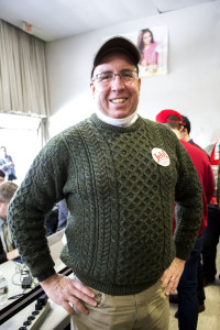 R Matthew Cairns enjoys attending political events. "You get the feeling that when you're talking to him, he's talking to you. Truly interested in the conversation," he said of former governor Jeb Bush. Photo by Anna Sortino. 