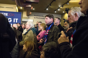 The audience listens to Governor Christie. Photo by Anna Sortino. 