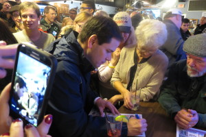 Florida Sen. Marco Rubio meeting voters in Goffstown, NH. Photo by David Lim