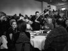 Guests wait for Carly Fiorina to speak at her pre-Super Bowl party. Photo by Anna Sortino