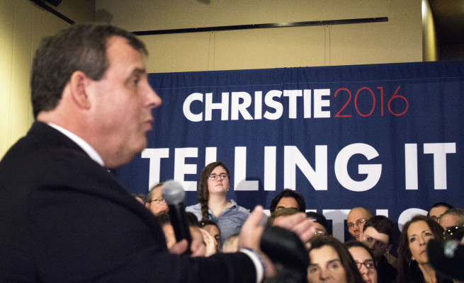 "Telling it like it is" - Governor Christie's campaign slogan. Photo by Anna Sortino.